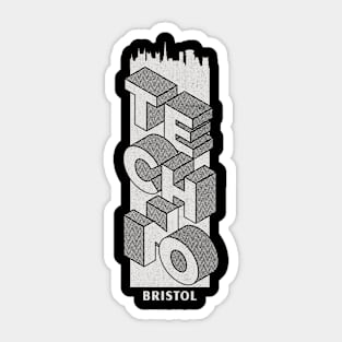 Techno Bristol Sticker